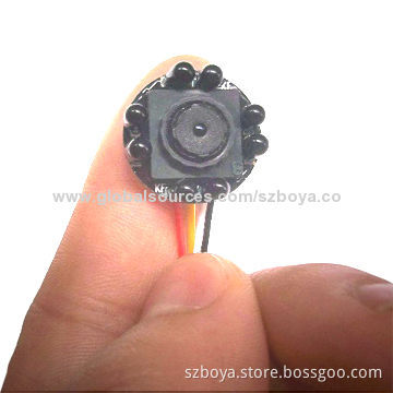 500Megapixel ,600TVL Mini Pinhole Camera Module with 8pcs IR LED Lighters, Audio Monitor